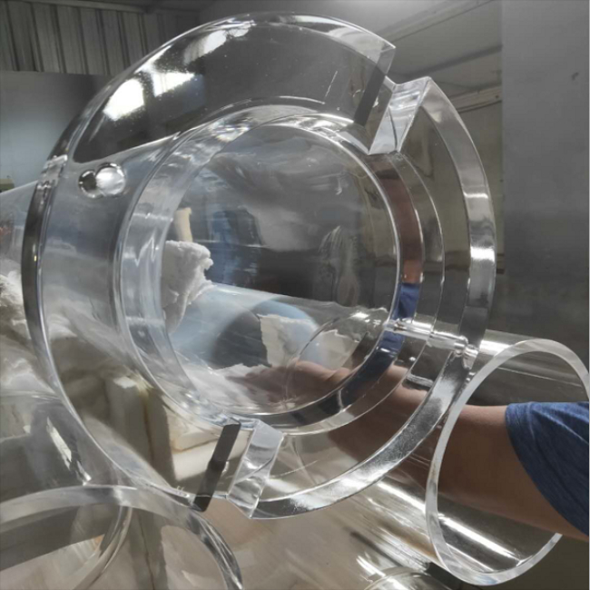 Tubo de cuarzo cil&iacute;ndrico transparente del horno CVD