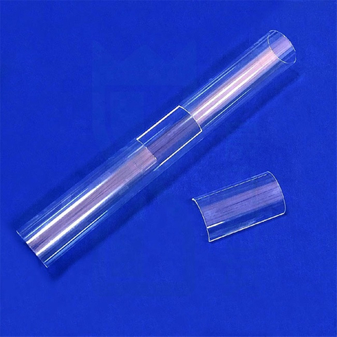 Tubes en verre de quartz pour chemin&eacute;e et po&ecirc;le de haute puret&eacute;