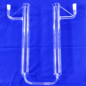 3-300mm 투명한 U 자형 램프 석영 유리관