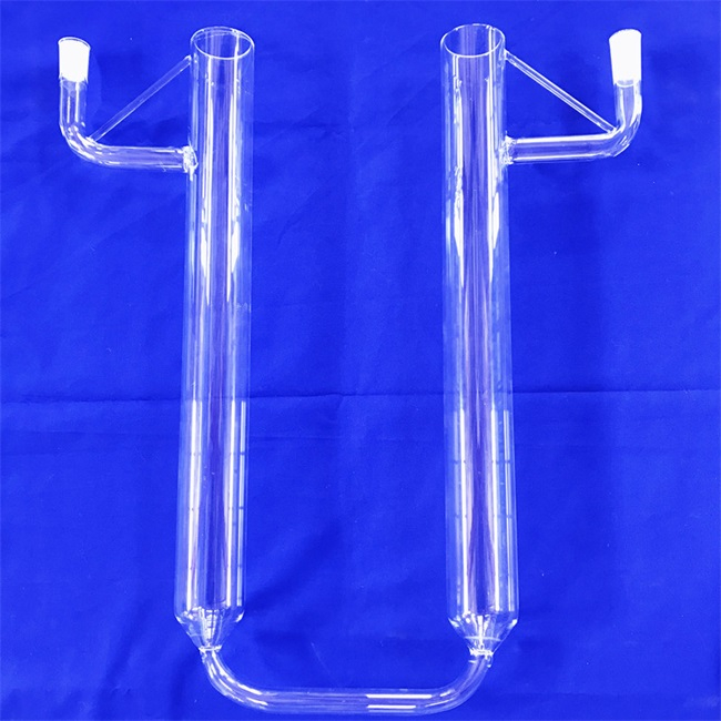 Tube en verre de quartz de lampe transparente en forme de U de 3 &agrave; 300 mm