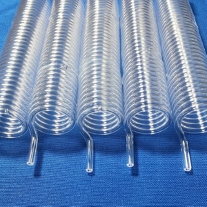 Tube en spirale de quartz transparent sans couture personnalis&eacute;