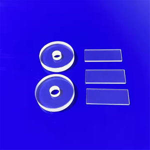 Изготовленная на заказ кварцевая пластина с полированной лазерной перфорацией высокой чистоты