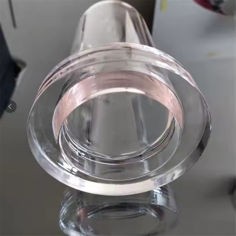 Tubo de horno con brida de cuarzo resistente a altas temperaturas