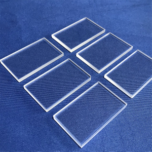 Placa de s&iacute;lice fundida ultravioleta transparente