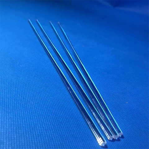 Gepolijst proces Transparante optische kwartsglasstaven