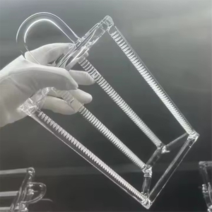 Лабораторная прозрачная 2-8-дюймовая многоцелевая кварцевая лодка