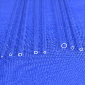Capillaire de silice fondue transparente de diam&egrave;tre 0,5 &agrave; 20 mm