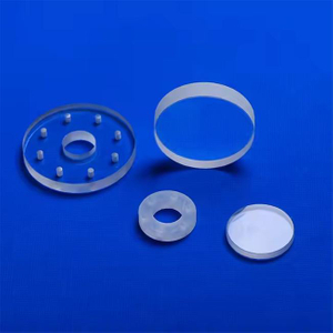 Lastra di vetro al quarzo scanalato con taglio trasparente