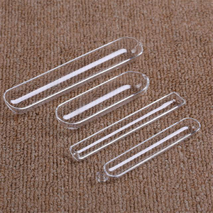 نفاذية الضوء العالية وقارب الكوارتز المقاوم للحرارة