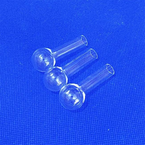 Tube de quartz &agrave; t&ecirc;te sph&eacute;rique moul&eacute; par soufflage