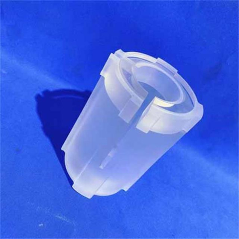 Ma&szlig;geschneiderter CNC-Flansch aus Quarzglas