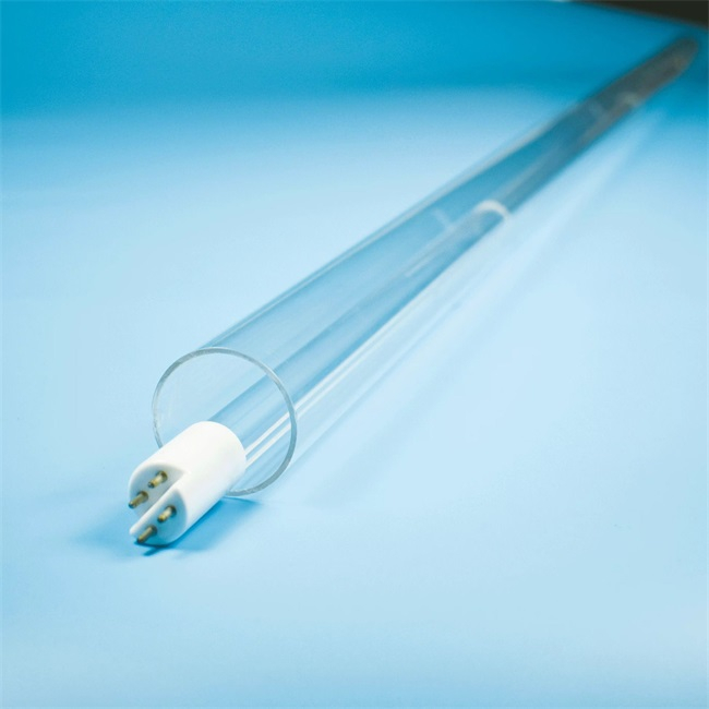 Tube en verre de quartz de lampe de d&eacute;sinfection ultraviolette de haute puret&eacute;
