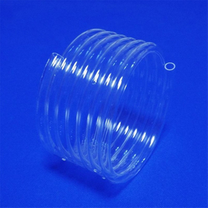 200 mm transparentes Quarz-Spiralrohr