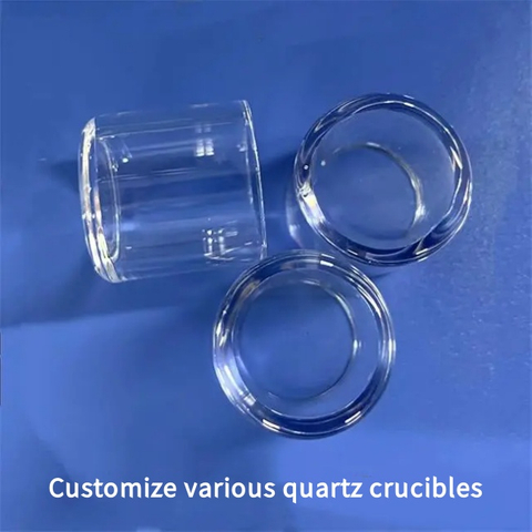 Изготовленный на заказ полупрозрачный кварцевый тигель высокой чистоты