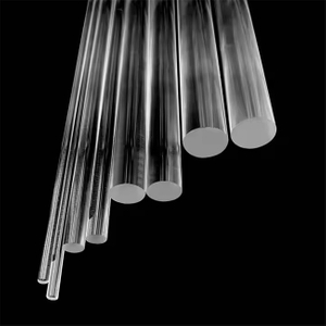 Au&szlig;endurchmesser: 5–600 mm, transparenter optischer Quarzstab