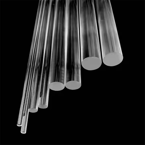 Varilla de cuarzo &oacute;ptico transparente de 5-600 mm de di&aacute;metro exterior