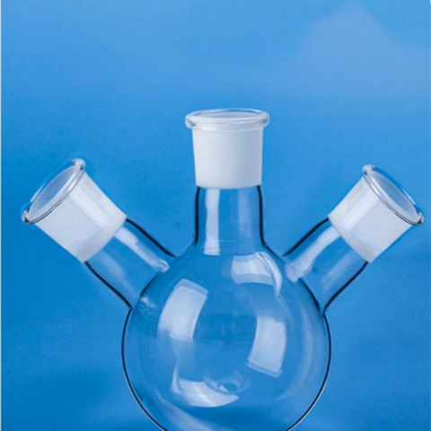 Bouteille bouillante de r&eacute;action &agrave; trois bouches en quartz de 125 &agrave; 3000 ml