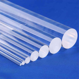 Varilla de cuarzo &oacute;ptica resistente a altas temperaturas, transparente, 10-3500mm