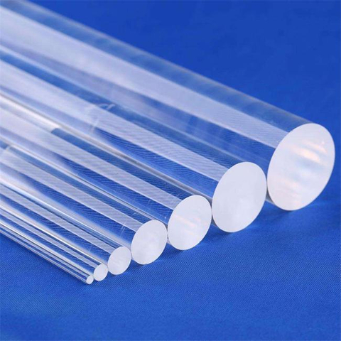 Haste &oacute;ptica transparente resistente a altas temperaturas de 10-3500mm Haste de quartzo