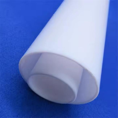 Tubo al quarzo bianco latte di grosso calibro