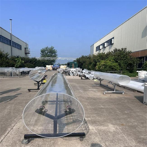 Grand tube de quartz transparent &agrave; haute transmission OD 200-5000 mm